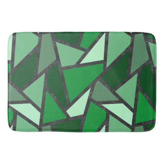 Grijsschaduw van groen gekleurd glas badmat (Voorkant)