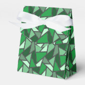 Grijsschaduw van groen gekleurd glas bedankdoosjes (Voorkant Zijde)