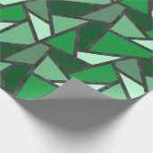 Grijsschaduw van groen gekleurd glas cadeaupapier (Hoek)