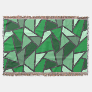 Grijsschaduw van groen gekleurd glas deken