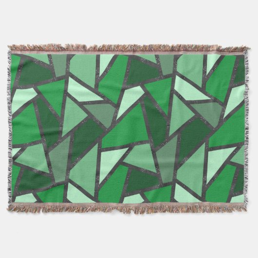 Grijsschaduw van groen gekleurd glas deken (Voorkant)