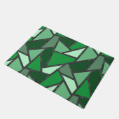 Grijsschaduw van groen gekleurd glas deurmat (Schuin)