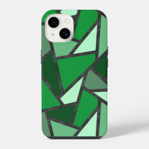 Grijsschaduw van groen gekleurd glas iPhone 14 hoesje