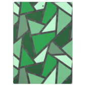 Grijsschaduw van groen gekleurd glas klembord (Achterkant)