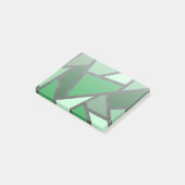 Grijsschaduw van groen gekleurd glas post-it® notes (Schuin)