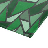 Grijsschaduw van groen gekleurd glas snijplank (Hoek)