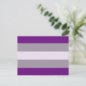 Grijsseksuele Pride-vlag Briefkaart (Staand voorkant)