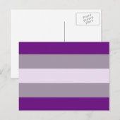 Grijsseksuele Pride-vlag Briefkaart (Voorkant / Achterkant)