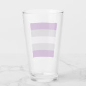 Grijsseksuele Pride-vlag Glas (Achterkant)