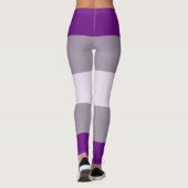 Grijsseksuele Pride-vlag Leggings (Achterkant)