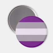 Grijsseksuele Pride-vlag Magneet (Voorkant / Achterkant)