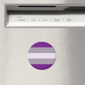 Grijsseksuele Pride-vlag Magneet (Insitu (Vaatwasser))