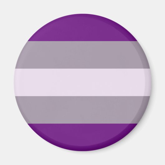 Grijsseksuele Pride-vlag Magneet (Voorkant)