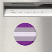 Grijsseksuele Pride-vlag Magneet (Insitu (Vaatwasser))