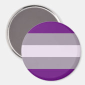 Grijsseksuele Pride-vlag Magneet (Voorkant / Achterkant)