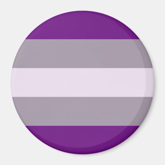 Grijsseksuele Pride-vlag Magneet (Voorkant)