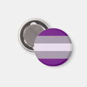 Grijsseksuele Pride-vlag Magneet (Voorkant / Achterkant)
