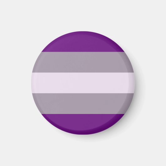 Grijsseksuele Pride-vlag Magneet (Voorkant)