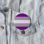 Grijsseksuele Pride-vlag Ronde Button 7,6 Cm (In situ)