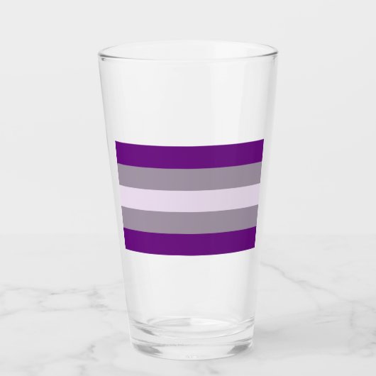 Grijsseksuele trots glas (Voorkant)