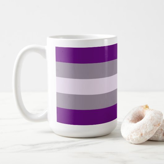 Grijsseksuele trots koffiemok (Met donut)