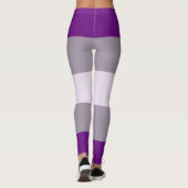 Grijsseksuele trots leggings (Achterkant)