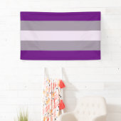Grijsseksuele trots spandoek (Insitu)