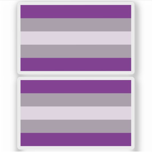 Grijsseksuele trots sticker (Voorkant)