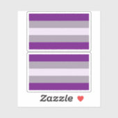 Grijsseksuele trots sticker (Vel)