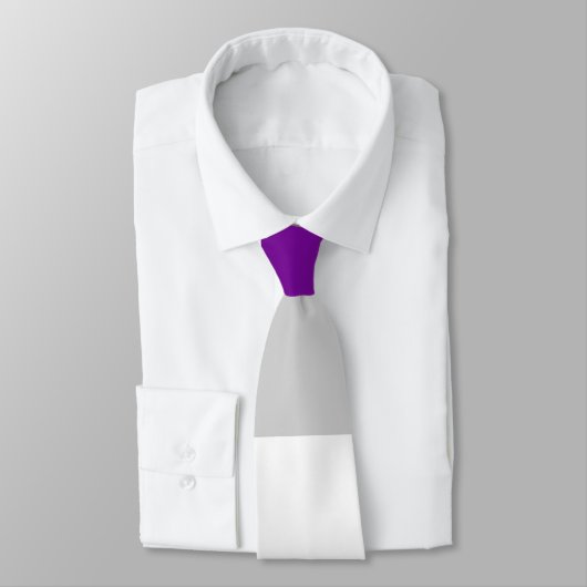 GrijsSexual Paarse Grijs Wit Gestreept LGBT Stropdas (Gebonden)