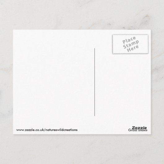 Grijsslang Briefkaart (Achterkant)