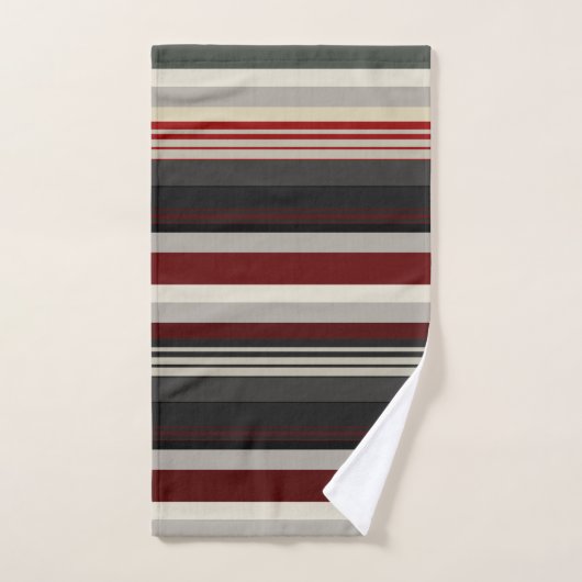 Grijsstaven en spoelstenen werpen kussen bad handdoek (Handdoek)