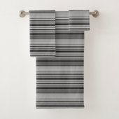 Grijsstrepen met klauw bad handdoek (Insitu)