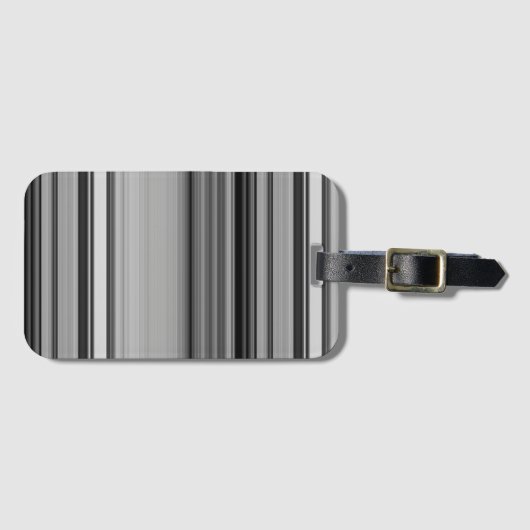 Grijsstrepen met klauw bagagelabel (Voorkant (horizontaal))