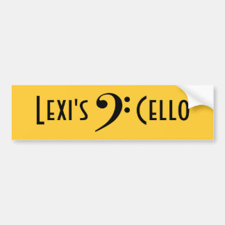 Grijsvezel, Lexi'      sCello Bumpersticker