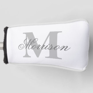 Grijswaarde Geschreven Monogram Golfheadcover
