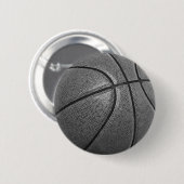 Grijswaarden Basketbal Pinback Buttonnen Ronde Button 5,7 Cm (Voorkant /achterkant)