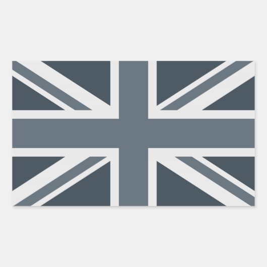 Grijswaarden Engeland Vlag Rechthoekige Sticker (Voorkant)