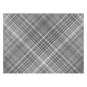 Grijswaarden Grijs en Wit Plaid Tafelkleed (Voorkant (Horizontaal))