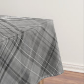 Grijswaarden Grijs en Wit Plaid Tafelkleed (Voorbeeld)
