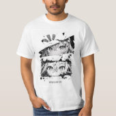 Grijswaarden manga T-shirt (Voorkant)