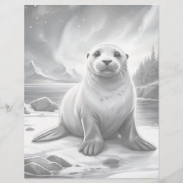 Grijswaardenkleurplaat - Zegel schilderen