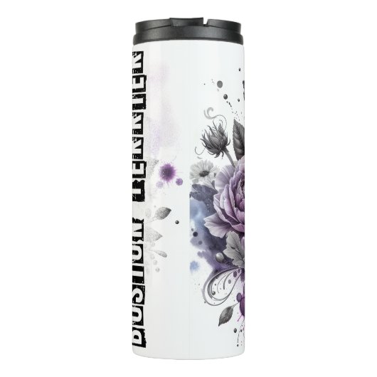 Grijswaardentuin van de Boston Terrier Thermosbeker (Achterkant)