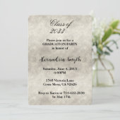 Grijswitte rook Afstuderen uw foto Kaart (Staand voorkant)