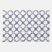 Grijswitte stip en controlepatroon theedoek (Horizontaal)