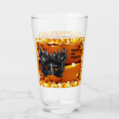 Grijszwart Halloween-masker Glas (Voorkant)