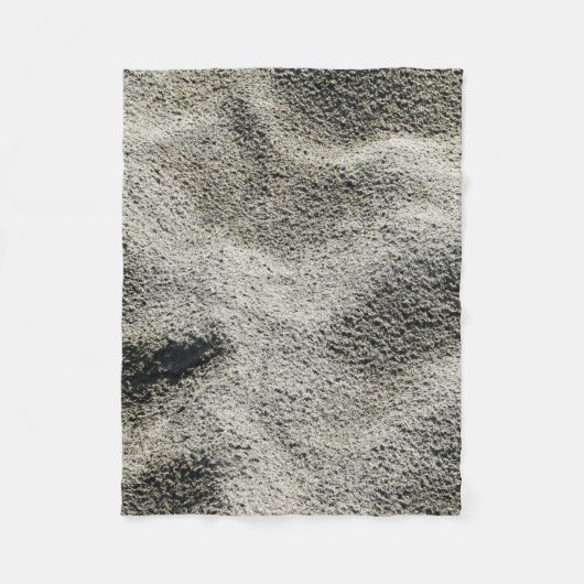 Grijzand Fleece Deken (Voorkant)
