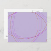 grijze 8297 abstracte kunst briefkaart (Voorkant / Achterkant)