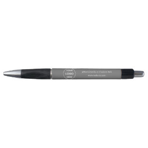 Grijze aangepaste Logo tekst Modern minimalistisch Pen