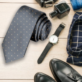 Grijze Aangepaste Naam Monogram Quote Stropdas